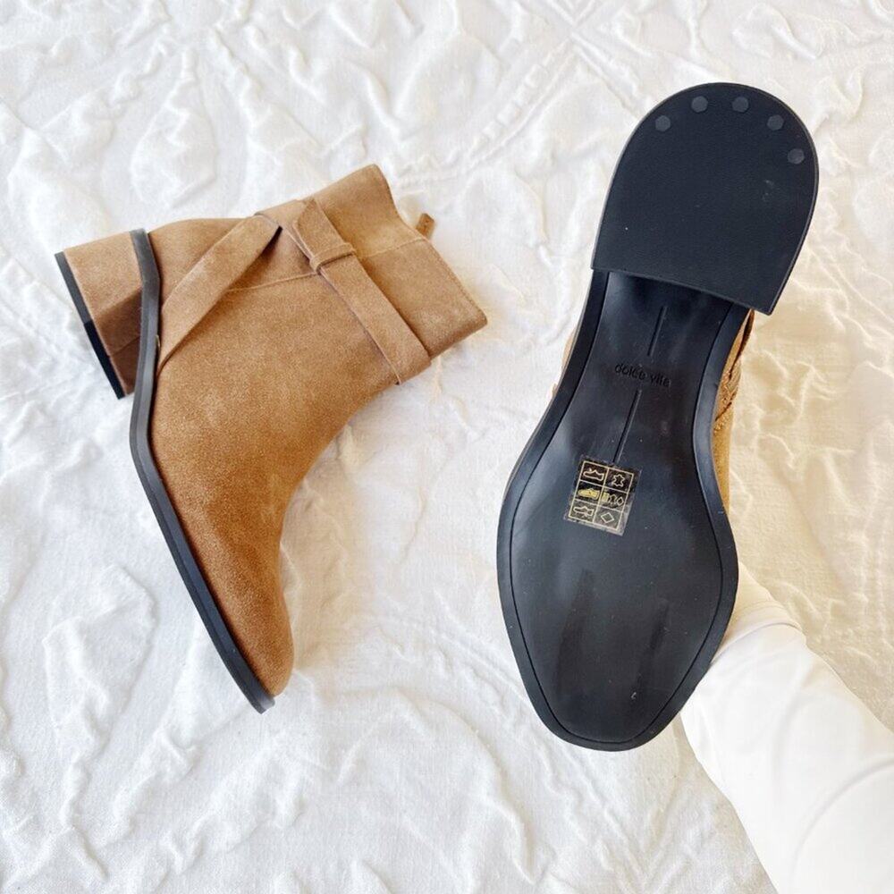 Dolce Vita Leland Suede Block Heel Boot Size 9.5 New - Picture 10 of 12